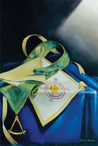 Fifth Degree, Perfect Master, painting by Robert H. White, 32°