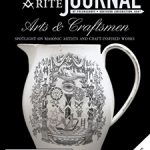 Arts & Craftsmen: Spotlight on Masonic Artists and Craft-inspired Works. From the All-seeing Eye to the Mosaic pavement, Masonic symbols abound on this 1790–1800 creamware pitcher from the House of the Temple’s collection. To learn more about this beautifully intricate decorative art piece, see pp. 10–11.